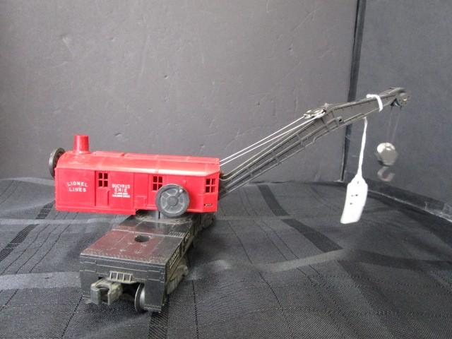 Lionel Lines Bucyrus Erie Class 250 Railroad Crane 6560 w/ Cargo/Loading Car NYC 6342