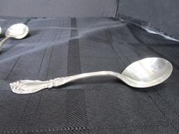 6 Soup Spoons Burgundy Pattern Sterling Reed & Barton