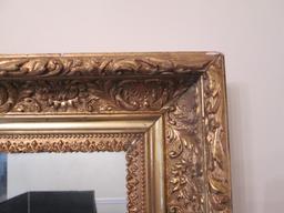 Wall Mounted Mirror in Ornate/Embellished Design Gilted Wood Frame/Matt