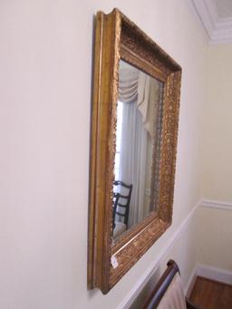 Wall Mounted Mirror in Ornate/Embellished Design Gilted Wood Frame/Matt