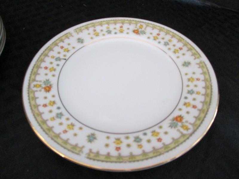 Garden Bouquet Fine China Gilted Rim, Floral Pattern Lot