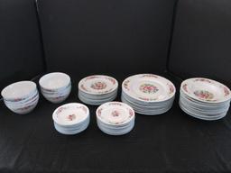 Johann Haviland Bavaria 18 Floral Center/Band Pattern China Lot