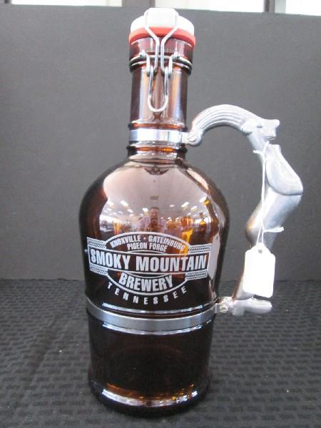 Smoky Mountain Brewery Tennessee Brown Glass Growler