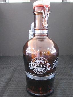 Sapphire Mountain Brewery Brown Glass Growler