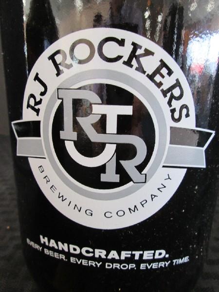 Pair - Brown Glass Growlers 64oz. RJ Rockers & Wedge Brewing Co.