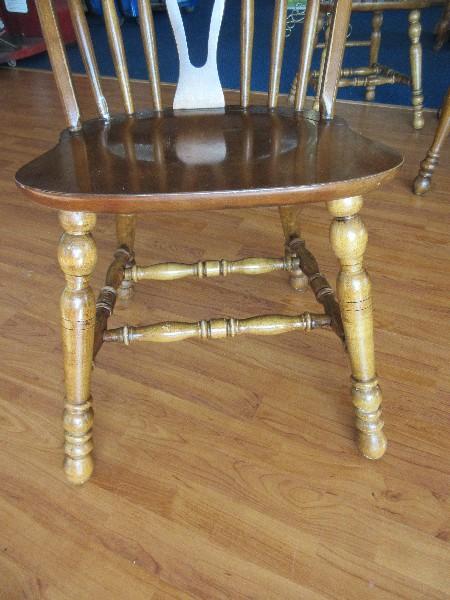 Vintage Cochrane Furniture Georgetown Collection Dining Table w/ Leaf on Ring Turned Legs