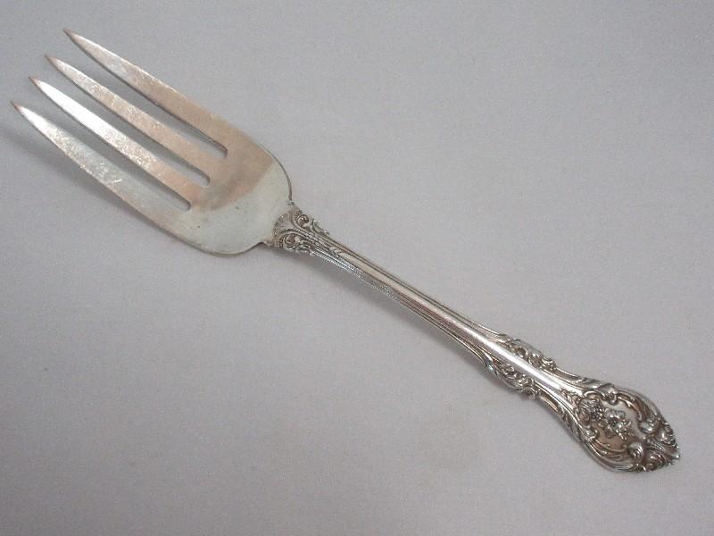 Gorham Sterling King Edwards Pattern Silver Small Solid Serving Fork