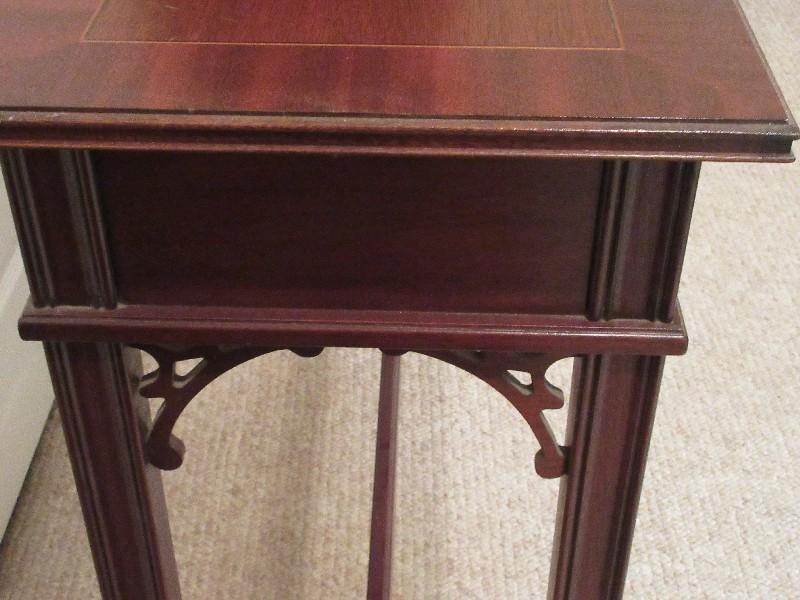 Mahogany Council Craftsman Furniture Chippendale Traditional Style Console/Sofa Table
