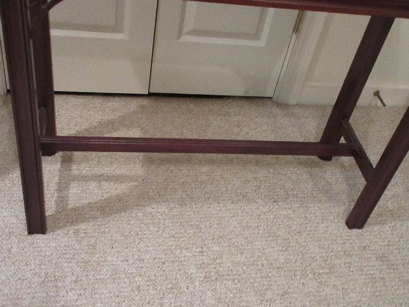 Mahogany Council Craftsman Furniture Chippendale Traditional Style Console/Sofa Table