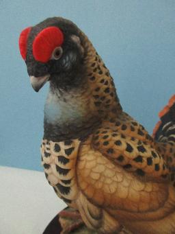 Andrea Fine Porcelain Collectors Series Figurine "Spruce Grouse" w/ Display Base