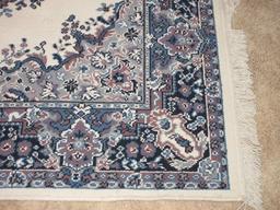 Classic Persian Design Floral Foliate Pattern Rug w/ Fringe