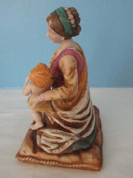 Capodimonte Porcelain Mother & Child Figurine