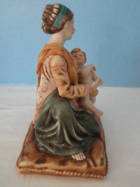 Capodimonte Porcelain Mother & Child Figurine