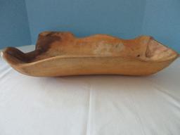 Hand Carved Free Form Natural Edge Bowl