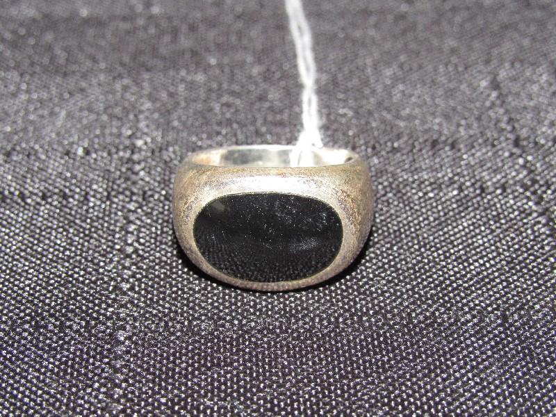 Black Center 925 Silver Lot - Pendant, Ring 7 1/2", Ring 5 1/2, Earrings, Adjustable Rig 7 1/2