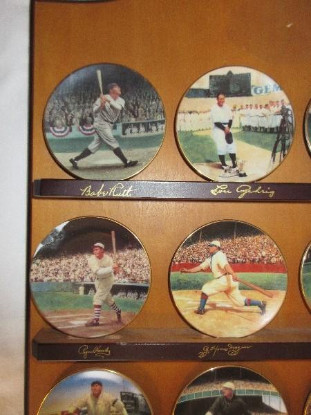 Bradford Exchange Collector Porcelain 16 Miniature Plates Legends of Baseball Complete Set