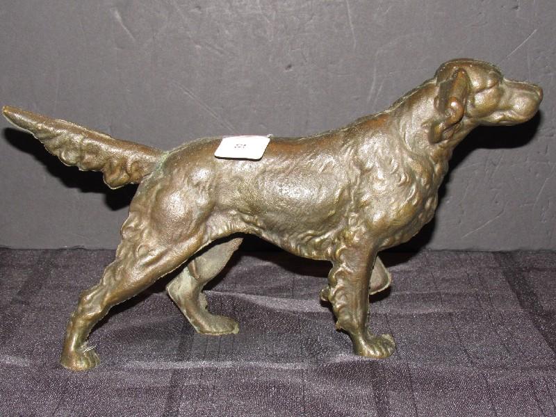 Cast Iron Dog Door Stop Décor