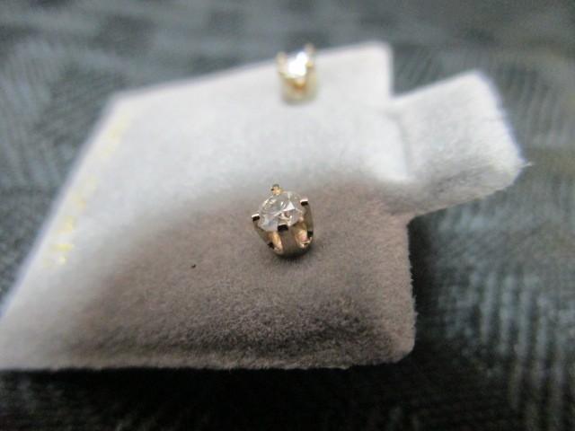 14K Yellow Gold Diamond 0.14ct Earrings