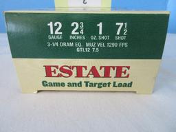 Estate Game & Target Load 12 Gauge 2 3/4" 1oz. Shot 7 1/2 Shot 25 Plastic Shotgun Shells