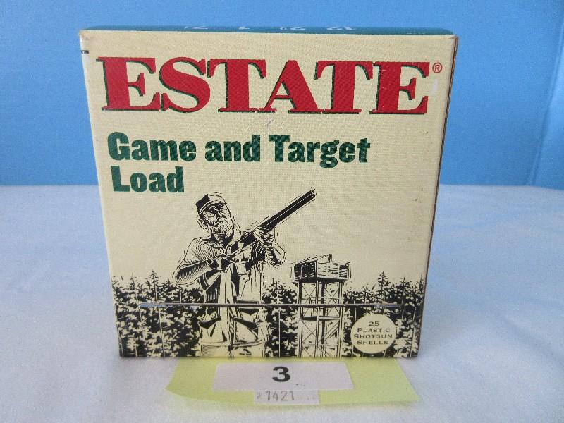 Estate Game & Target Load 12 Gauge 2 3/4" 1oz. Shot 7 1/2 Shot 25 Plastic Shotgun Shells