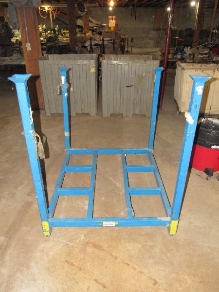 Tier-Rack Load-Nester Blue Metal Stand