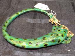 Creart Green/Gilted Frog Design Neck Jewelry-ROME ITALY