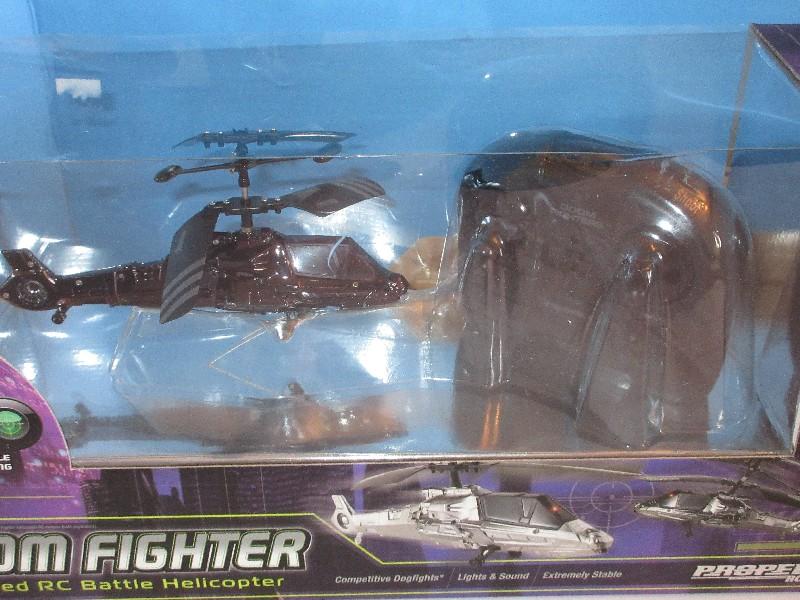 Dome Fighter Infrared RC Battle Helicopter Erebus Black Multi Directional Remote Control