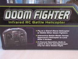 Dome Fighter Infrared RC Battle Helicopter Erebus Black Multi Directional Remote Control