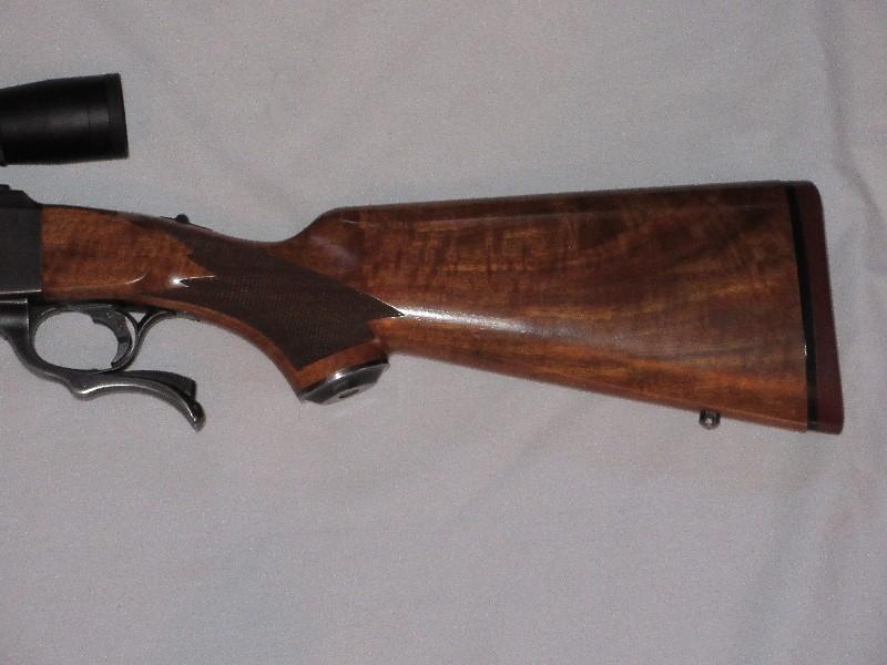Ruger No.1 Single-Shot w/ Farquharson-Style Internal Hammer Falling 257 IMP Rifle