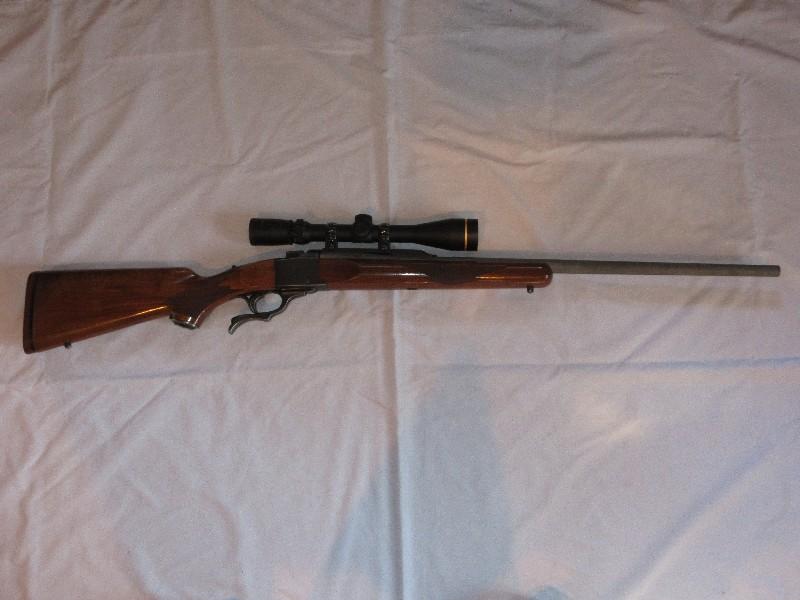 Ruger No.1 Single-Shot w/ Farquharson-Style Internal Hammer Falling 257 IMP Rifle