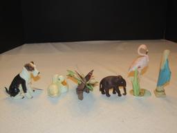 Misc. Lot - Ceramic Dog, Goebel Ducks, Flamingo Dogwood, Etc.