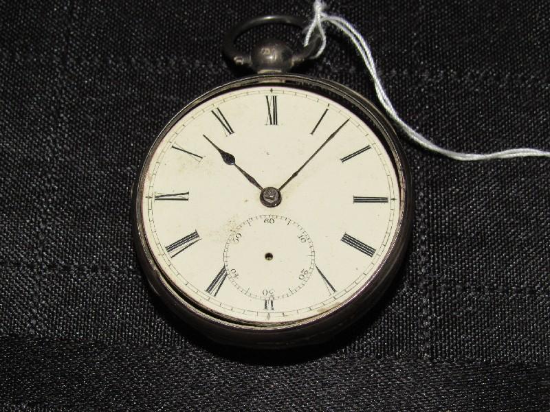 Antique Sterling Silver Pocket Watch Made by V. Mastagilo Newcastle Upon Tyne