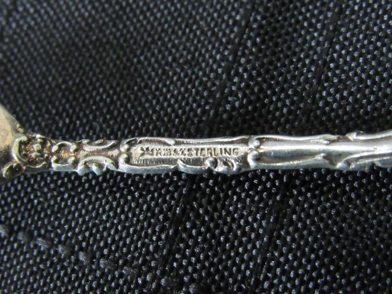 6 R.W. & S Sterling Lobster Forks Scroll/Floral Motif