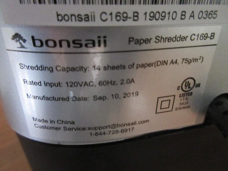 Bonsaii 14 Sheets Max. Paper Shredder
