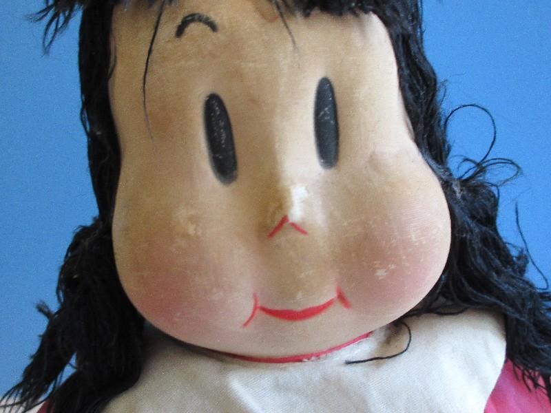 Vintage Adorable "Little Lulu" Cloth Dolls 7" Gund & 14 1/2"