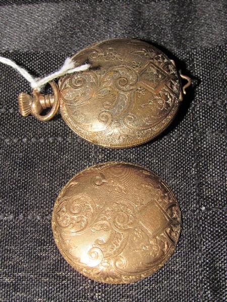 Antique Waltham Ornate Scroll Pattern Pocket Watch