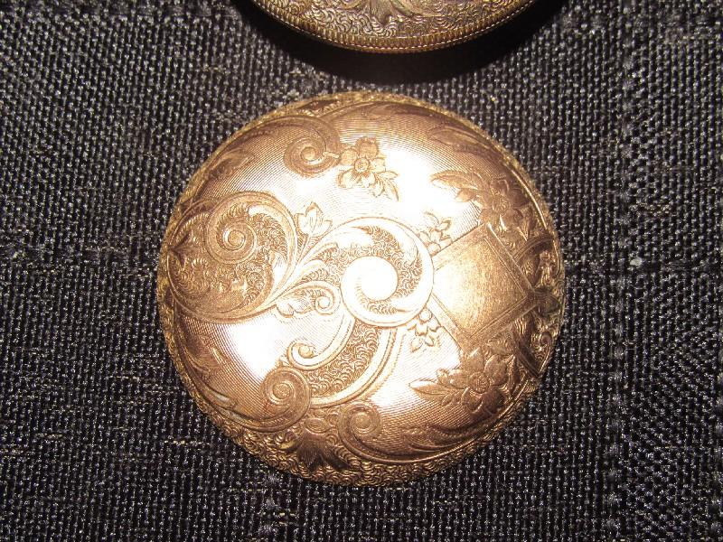 Antique Waltham Ornate Scroll Pattern Pocket Watch