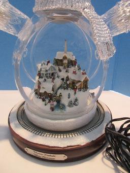 Thomas Kinkade "White Christmas" Masterpiece Edition Crystal Snowman