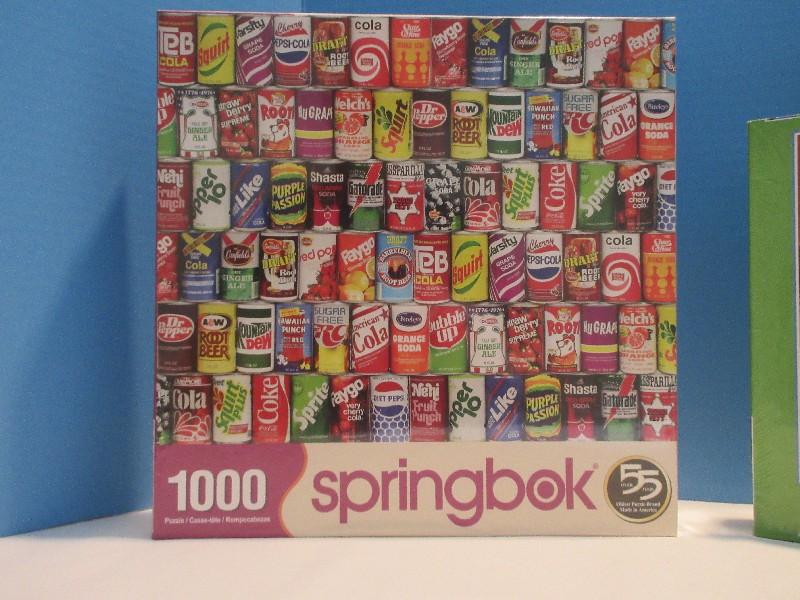 2 Springbok Puzzles 500 Pieces Jigsaw "Pencil Pushers" Finished Size 23.5 x 18"