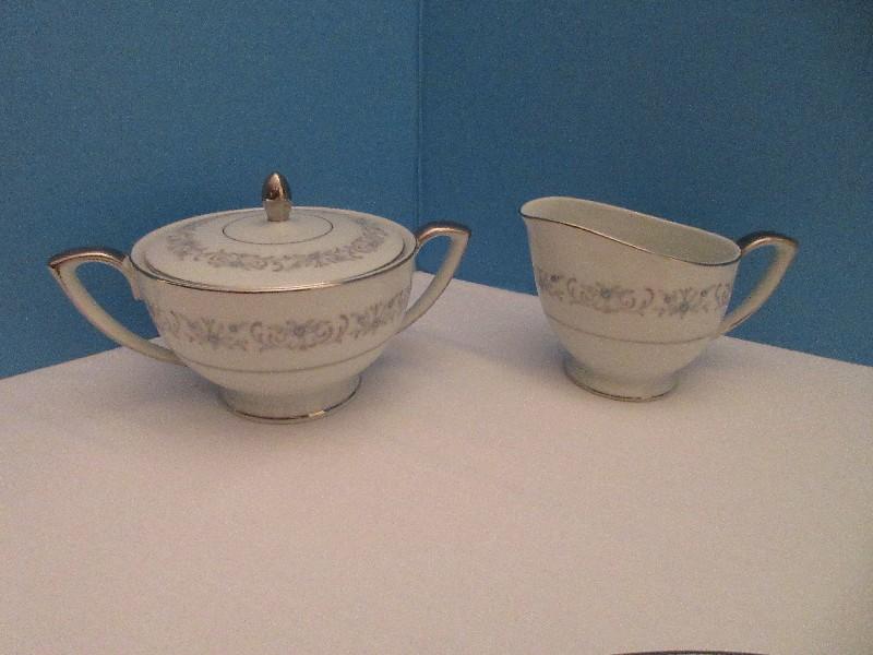 Hostess Set 5 Piece - Mikasa Fine China Deborah Pattern Service Pieces