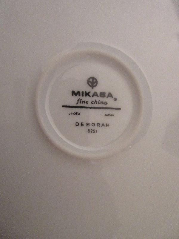 Hostess Set 5 Piece - Mikasa Fine China Deborah Pattern Service Pieces