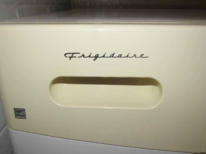 Frigidaire Affinity Washer Front Loading on Metal Storage Stand