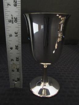 8 Sheridan E.P.S. Silverplate Goblets