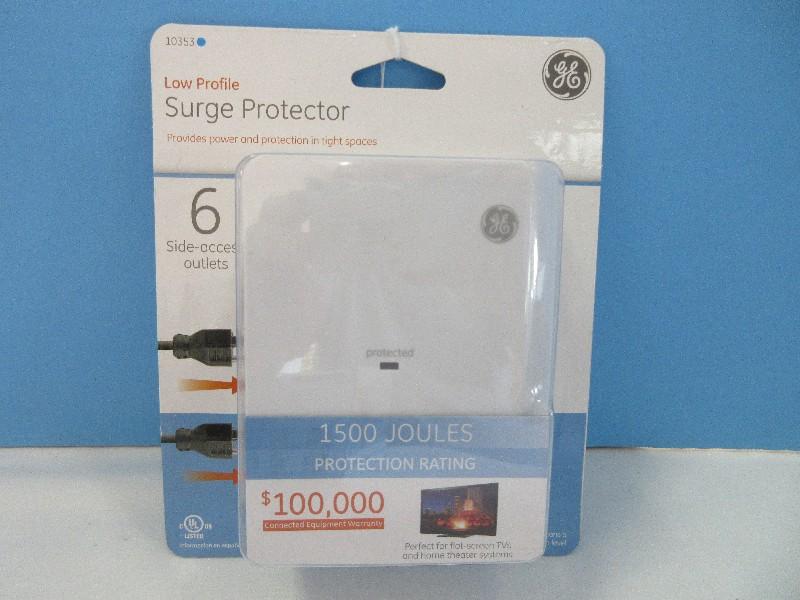 G.E. Low Profile Surge Protector 1500 Joules Protection Rating