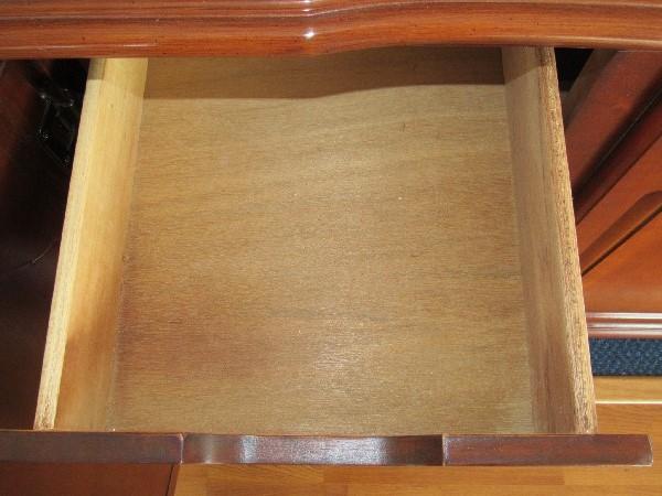 Wooden China Cabinet by Lexington Hutch 2 Doors w/ Square Panel Glass Windows