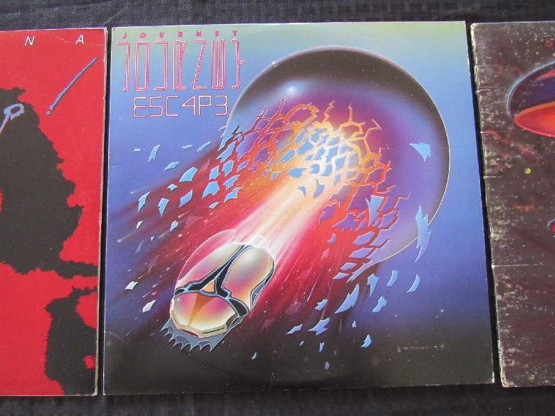 3 Vintage Vinyls - Boston, Journey Escape, Santana Zebop!