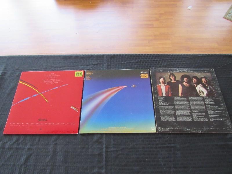 3 Vintage Vinyls - Boston, Journey Escape, Santana Zebop!