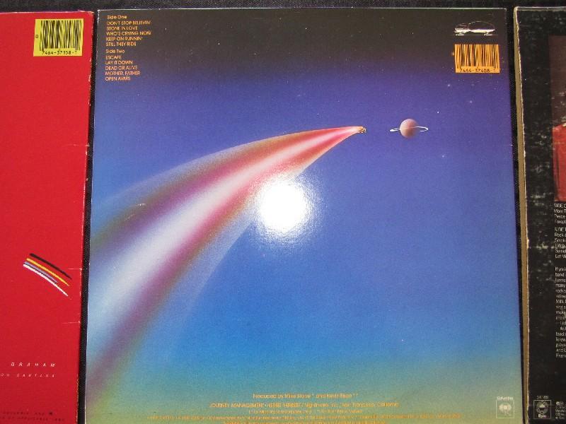 3 Vintage Vinyls - Boston, Journey Escape, Santana Zebop!