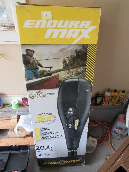 Endura Max Minn Kota Boat Motor 36" L, 20.4KG Pousse in Original Box