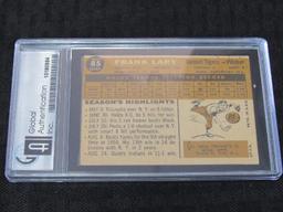 1960 Topps Frank Larry Vintage Baseball Card Signed